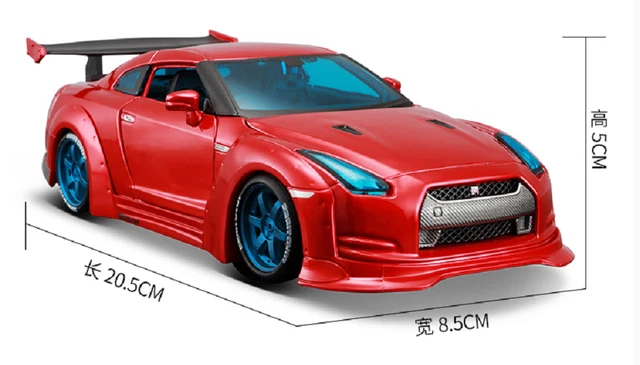 MAISTO 1:24 NISSAN GTR GT-R R35 Tokyo Mod Diecast Model Racing Car ...