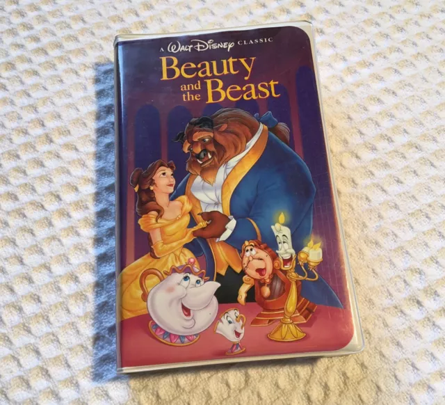 WALT DISNEY Classic Black Diamond BEAUTY AND THE BEAST Cassette VHS Tape 1992