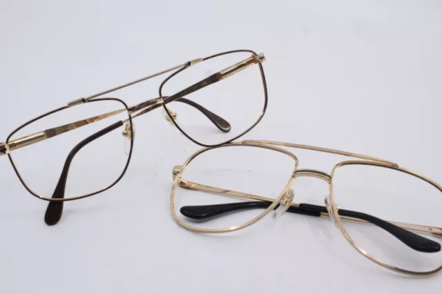 JOB Lot x2 Lacoste Eyeglasses Vintage Pilot 1990s Made In France good condition