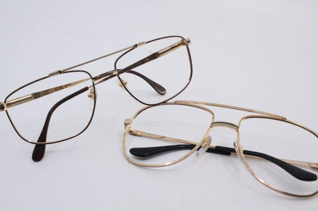 JOB Lot x2 Lacoste Eyeglasses Vintage Pilot 1990s Made In France good condition JOB Lot x2 Lacoste Eyeglasses Vintage Pilot 1990s Made In France good condition