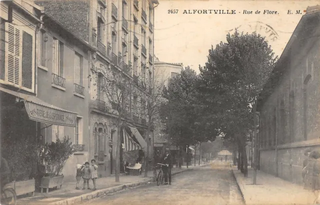 Cpa 94 Alfortville Rue De Flore