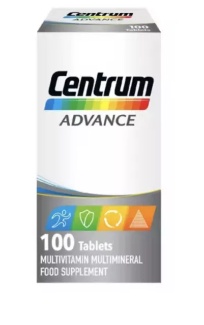 Centrum Advance Multivitamin&Mineral Complete Tablets 100 tablets Long Expiry