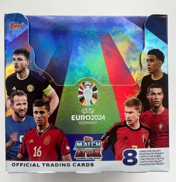 36 Packs New & Sealed Full Box - UEFA Euro 2024 Match Attax