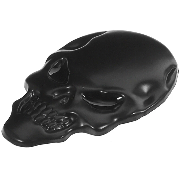 Pipipistrello Adesivo Metallo Auto Logo Emblema Decalcomania (Nero)