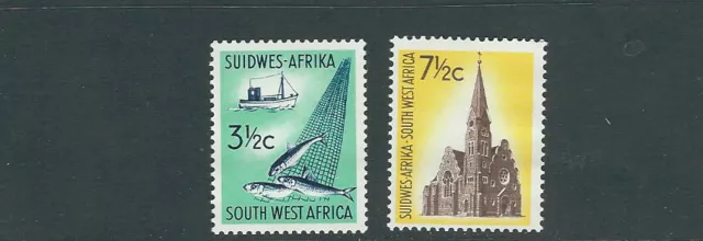 SOUTH WEST AFRICA 1966-67 FISHING, CHRISTCHURCH (Scott 307-308) VF MNH ZX