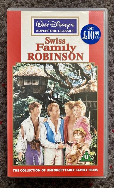 VINTAGE WALT DISNEY Adventure Classics VHS - Swiss Family Robinson ...