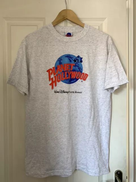 Planet Hollywood Walt Disney World Resort Vintage Grey T-Shirt 90’s Size Medium