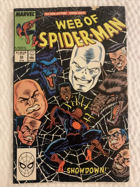 Web of Spider-Man #55 Direct Market Edition ~ ~ (1989 Marvel)