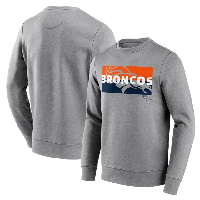 Denver Broncos Men's Sweatshirt (Size 3XL) NFL Square Off Top - New