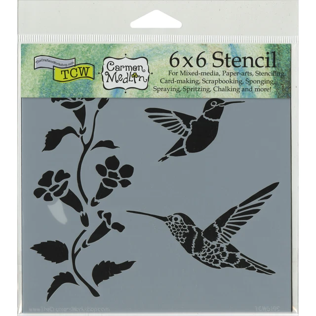 Crafter's Workshop Template 6"X6"-Hummingbirds TCW6X6-519