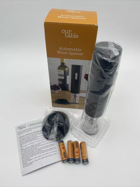 New Our Table™ Automatic Wine Opener & Foil Cutter Cordless - Bed Bath & Beyond