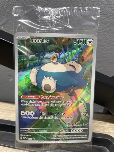 Pokemon TCG - Snorlax SVP051 Pokemon Center gestempelt Promo 151 werkseitig versiegelt