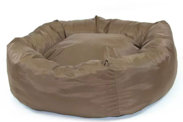 Resistente Al Agua Donut Cuna Perro Camas,Marrón Cama Mascota,S M L Extra Grande