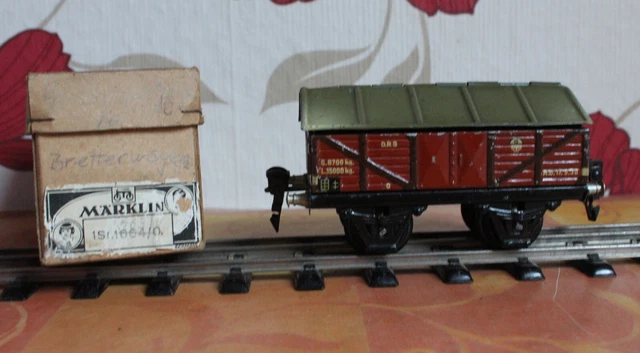 Märklin Spur 0 1664 Klappdeckelwagen Güterwagen Güterwaggon Wagen Waggon OVP