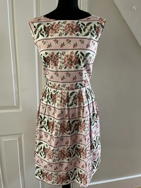 Oasis Hydrangea, Floral Pink Dress. Size 12