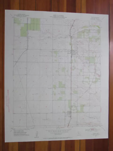 Ducor California 1954 Original Vintage USGS Topo Map