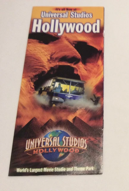 UNIVERSAL STUDIOS HOLLYWOOD Movie Studio Guide Map Brochure $6.99