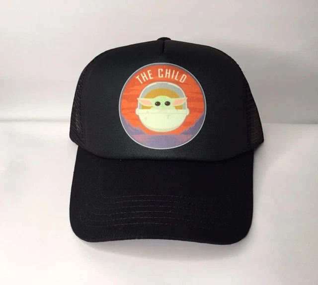 Star Wars The Mandalorian Child Yoda Adult Adjustable Foam Trucker Hat Cap