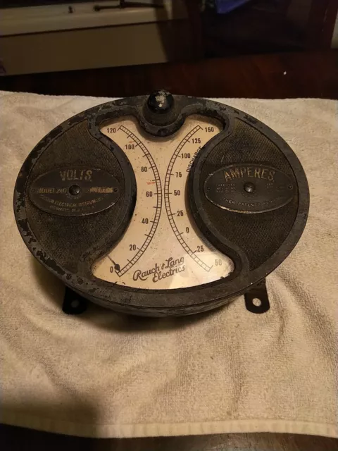 RAUCH LANG ELECTRICS CAR VOLT AMP METER DASH GAUGE Weston Electrical Instruments RAUCH LANG ELECTRICS CAR VOLT AMP METER DASH GAUGE Weston Electrical Instruments