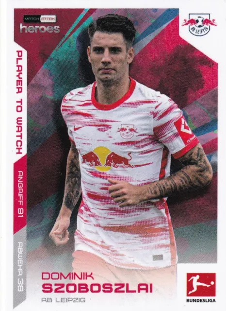 Topps Match Attax Héros Football Carte - Dominik Szoboszlai Lecteur To Watch
