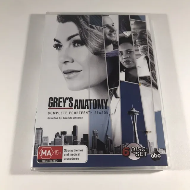 Grey's Anatomy Complete Fourteenth Season DVD Region 4 PAL TV Series 6 Disc Set