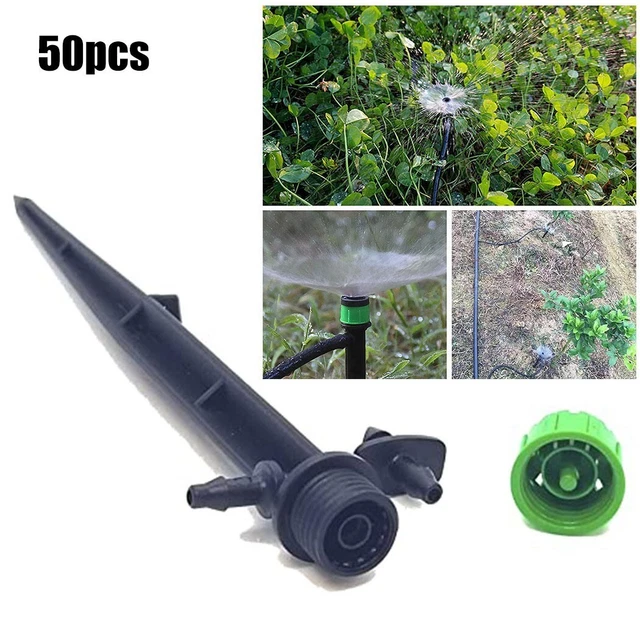 50Pcs a Goccia Irrigazione Giardino Watering-System Emettitore Gocciolatori
