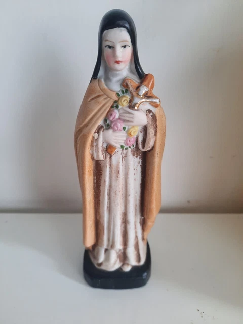 Statue Vierge Marie à L'enfant – Porcelaine Allemande Numérotée – Occasion