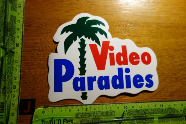 Alter Aufkleber Film Video Kino VIDEO PARADIES