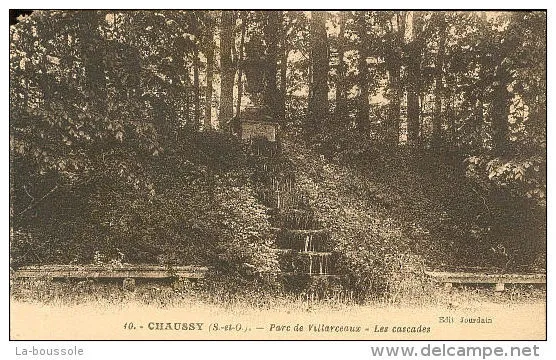95 CHAUSSY - parc de Villarceaux - les cascades.