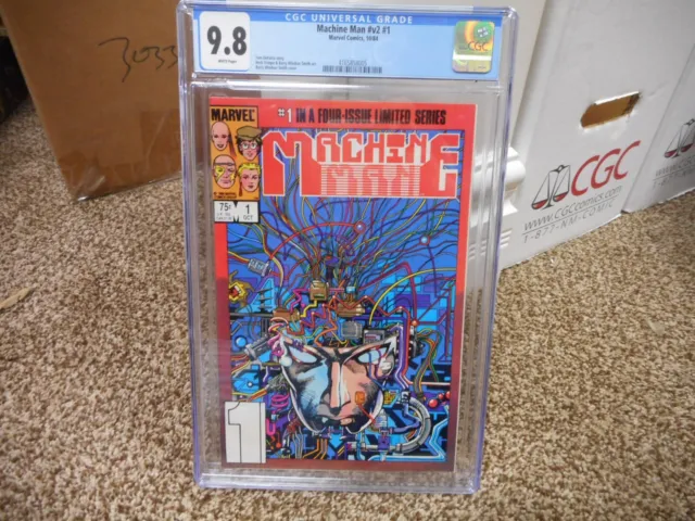 Machine Man 1 cgc 9.8 Marvel 1984 v2 Barry Windsor Smith cover WHITE pgs NM MINT