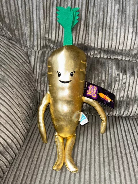 Aldi Kevin The Carrot Gold Plush Christmas Toy Collectible 2023 Xmas Limited