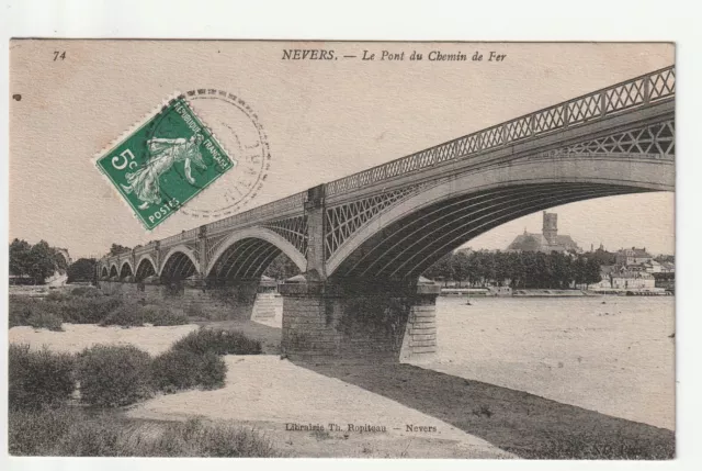 NEVERS - Nievre - CPA 58 - le Pont du Chemin de Fer