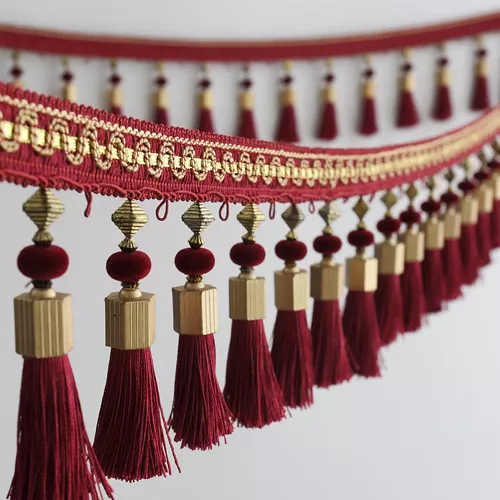 1M Curtain Tassel Fringe Trim Fabric Sewing Crafts DIY Ribbon Sewing Upholstery