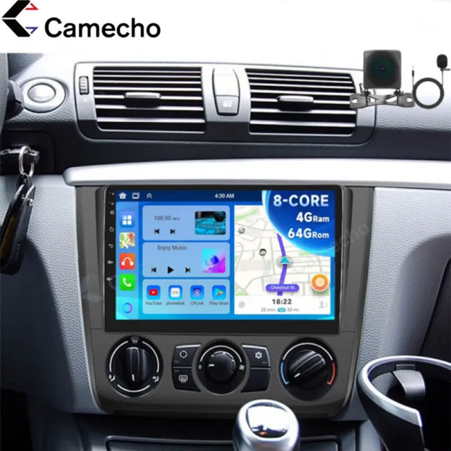 4+64G Carplay Für BMW 1er E81 E82 E87 E88 2004-2011 Android 13 Autoradio GPS Nav