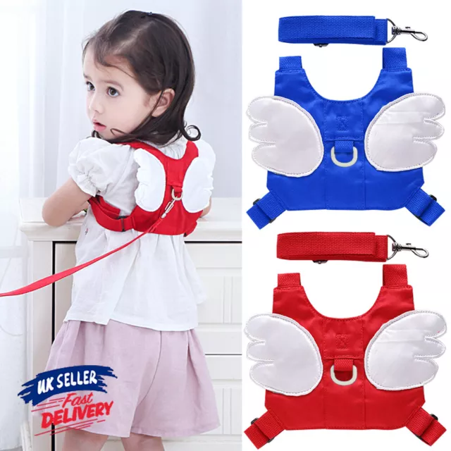 Baby Toddler Reins Harness Kids Backpack Walking Anti-lost Belt Safety Wing