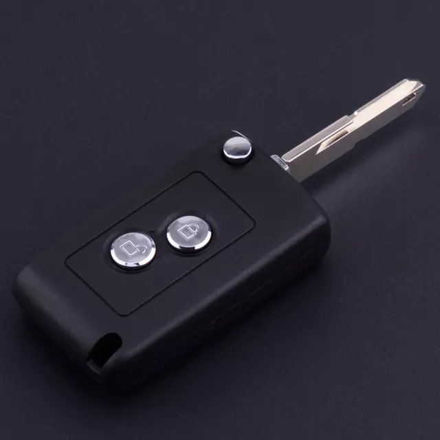 2-Button Folding Remote Key Flip FOB Shell Case pour Peugeot 106 205 206 306 rt