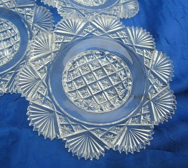 rare! Lead crystal doll plate doll dishes true vintage