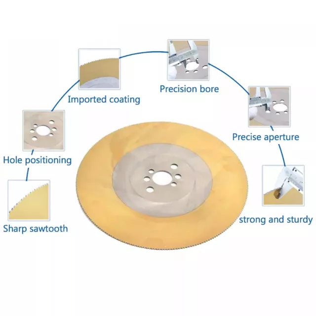 10"-14" HSS Circular Saw Blade Thin Cutting Disc Tool For Stainless Copper tube 3