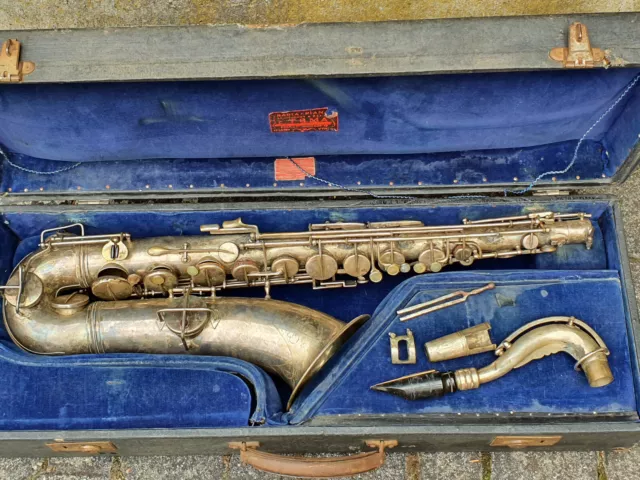 very old Tenor saxophone "VKS V. Kohlerts Söhne Popular" Micro tuner