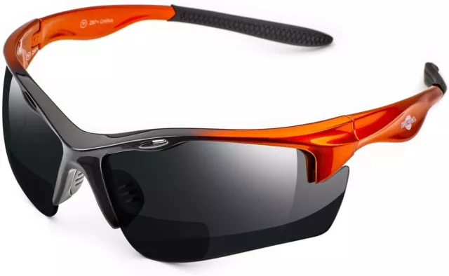 ToolFreak Safety Glasses Dark Smoke Bifocal +1.5 Lens Rated to ANSI z87.1-2015