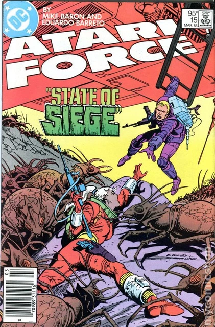 Atari Force Canadian Price Variant #15 FN+ 6.5 1985 Stock Image