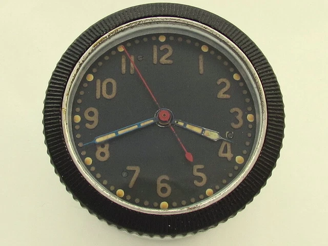 Molnija AVRM 5 days Vintage Russian Military Clock for USSR Tanks & Aircraft MIG