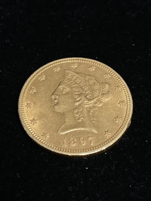 $10 1897 P Liberty Head Gold Eagle Coin