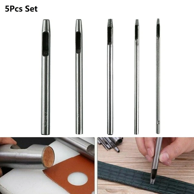 Outil De Pli Pour Cuir - Set De Tailles 1mm à 7mm - Pour Bordure Et Couture, En Métal