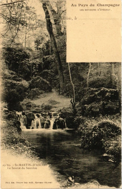 CPA Les Env. d'ÉPERNAY. St-MARTIN-D'ABLOIS la source du Sourdon (346230)
