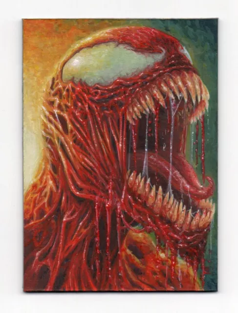 Carnage Original art Marvel PSC ACEO 1 of 1 sketch Card by Patricio carrasco