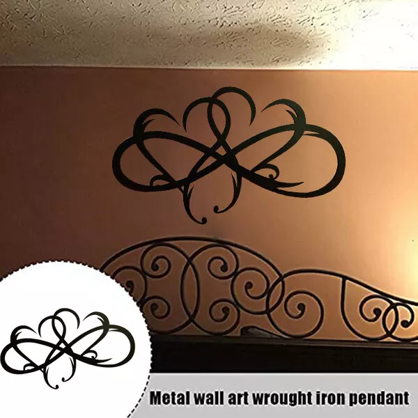 Infinity Heart Steel Wall Decor Metal Wall Art Love Wall Sign for Indoor Decor