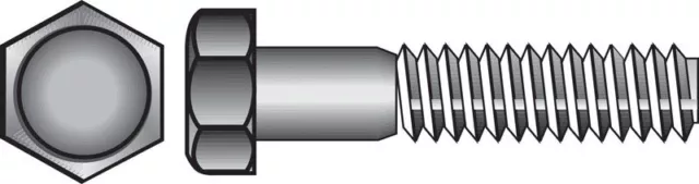 Hillman 7/16 in.   D X 2 in.   L Zinc Plated Steel Hex Bolt 50 pk