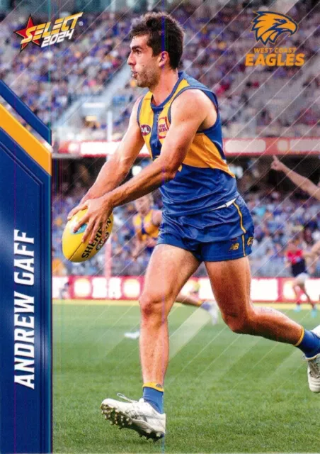 Carte AFL Select Footy Stars des West Coast Eagles 2024 – Andrew Gaff