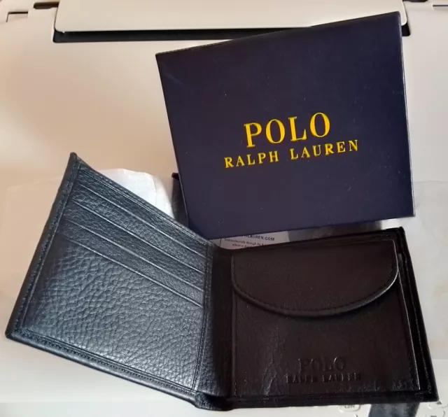 Polo Ralph Lauren Geldbörse Leder unbenutzt mit Etikett